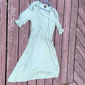 Sage green anthropology dress